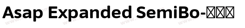 Asap Expanded SemiBo字体转换